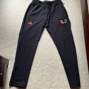 UNIVERSITY OF MIAMI ADIDAS SWEATPANTS